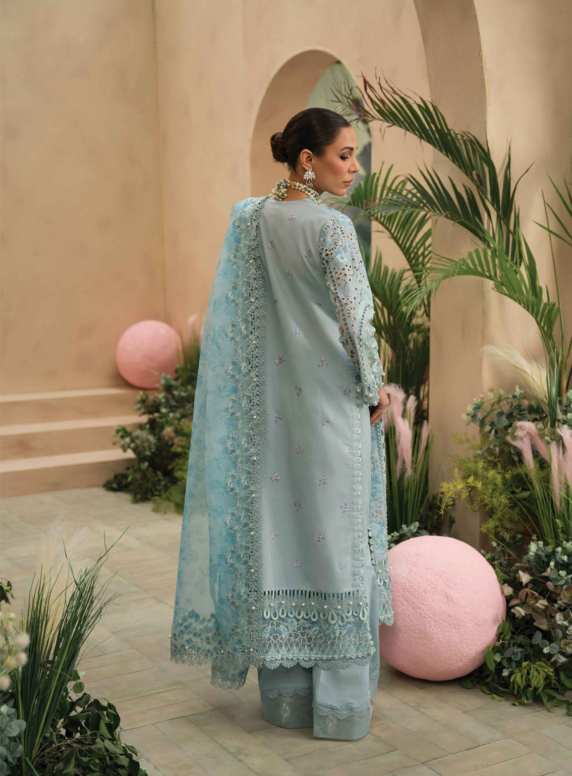 The Painted Garden By Afrozeh Embroidered Lawn 3 Piece Unstitched Suit AF24PG D-05 SERENE SAPPHIRE The Painted Garden By Afrozeh Embroidered Lawn 3 Piece Unstitched Suit AF24PG D-05 SERENE SAPPHIRE