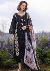 The Secret Garden By Mushq Hemline Spring Embroidered Lawn 3 Piece Unstitched Suit MQ24SGHSL D-3B SWALLOWTAIL