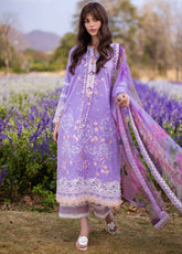 The Secret Garden By Mushq Hemline Spring Embroidered Lawn 3 Piece Unstitched Suit MQ24SGHSL D-8B ZYRA