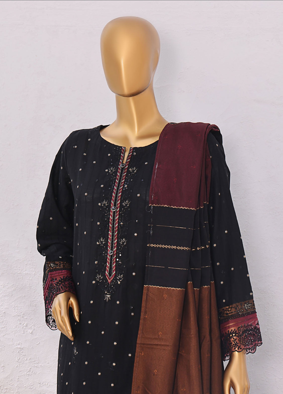 Turkish By HZ Textiles Embroidered Jacquard 3 Piece Unstitched Suit HZ25TJV1 D-TJE-101 Turkish By HZ Textiles Embroidered Jacquard 3 Piece Unstitched Suit HZ25TJV1 D-TJE-101