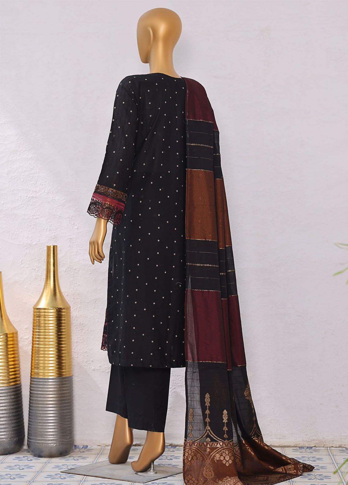 Turkish By HZ Textiles Embroidered Jacquard 3 Piece Unstitched Suit HZ25TJV1 D-TJE-101 Turkish By HZ Textiles Embroidered Jacquard 3 Piece Unstitched Suit HZ25TJV1 D-TJE-101