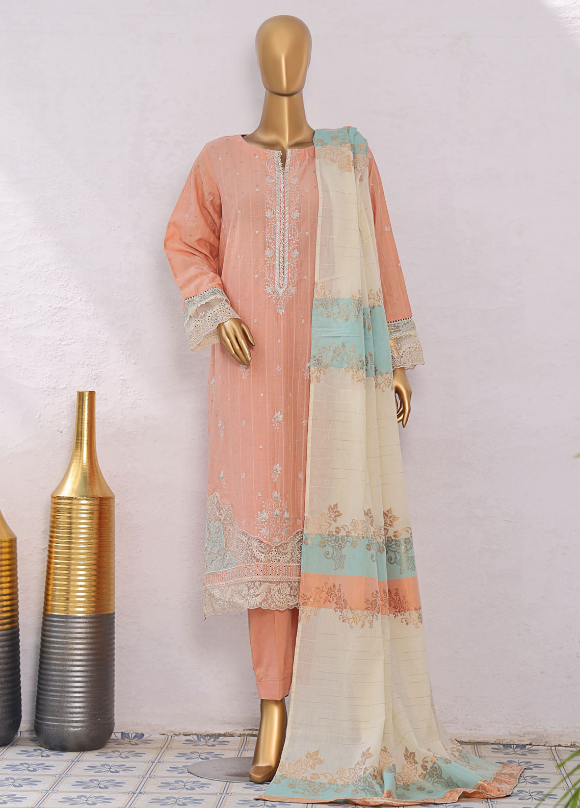 Turkish By HZ Textiles Embroidered Jacquard 3 Piece Unstitched Suit HZ25TJV1 D-TJE-102 Turkish By HZ Textiles Embroidered Jacquard 3 Piece Unstitched Suit HZ25TJV1 D-TJE-102