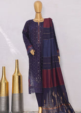 Turkish By HZ Textiles Embroidered Jacquard 3 Piece Unstitched Suit HZ25TJV1 D-TJE-103