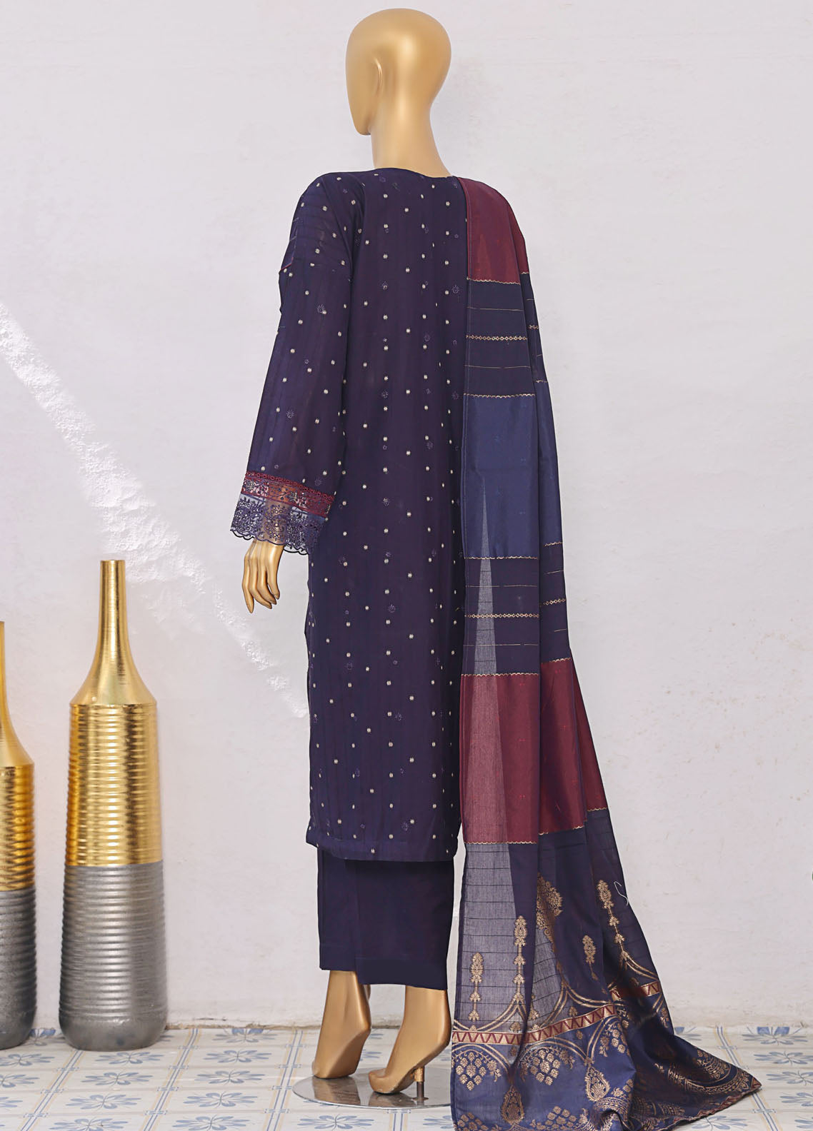 Turkish By HZ Textiles Embroidered Jacquard 3 Piece Unstitched Suit HZ25TJV1 D-TJE-103 Turkish By HZ Textiles Embroidered Jacquard 3 Piece Unstitched Suit HZ25TJV1 D-TJE-103