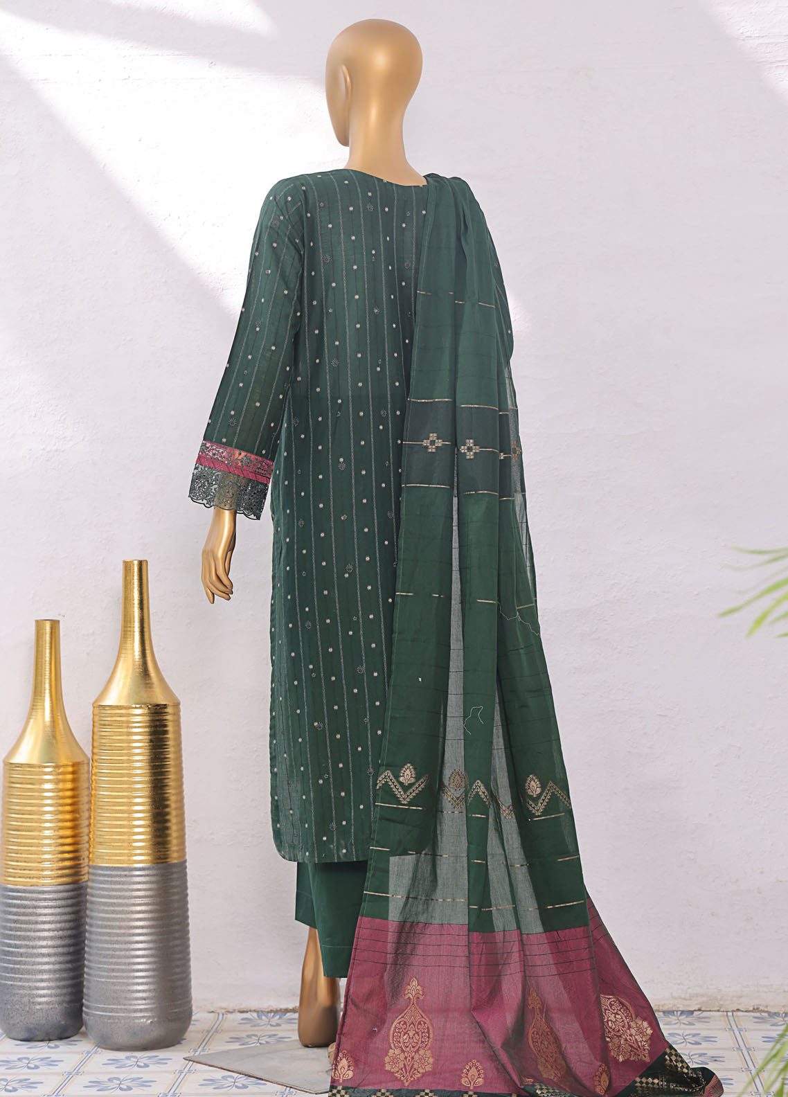 Turkish By HZ Textiles Embroidered Jacquard 3 Piece Unstitched Suit HZ25TJV1 D-TJE-104 Turkish By HZ Textiles Embroidered Jacquard 3 Piece Unstitched Suit HZ25TJV1 D-TJE-104