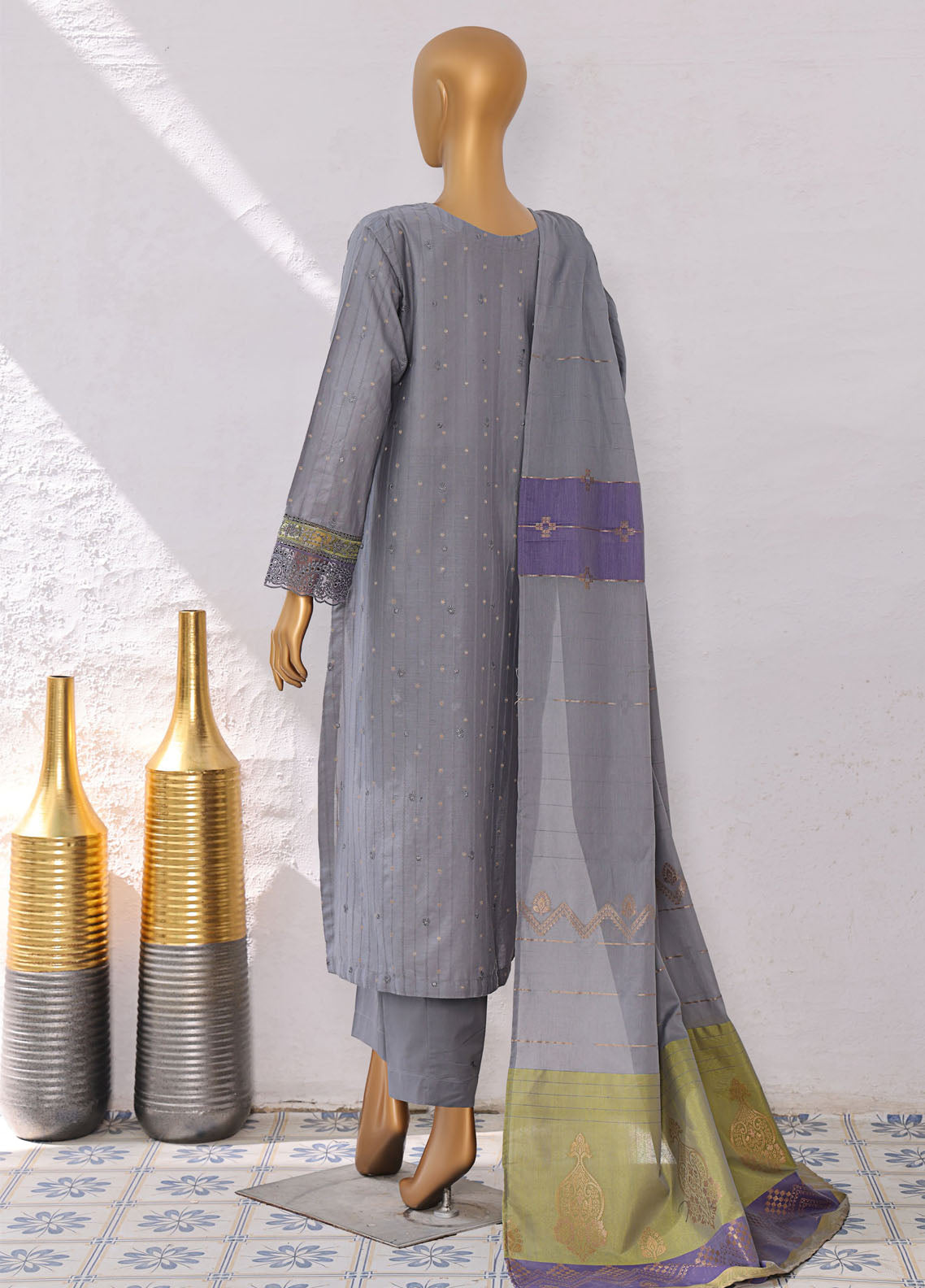 Turkish By HZ Textiles Embroidered Jacquard 3 Piece Unstitched Suit HZ25TJV1 D-TJE-105 Turkish By HZ Textiles Embroidered Jacquard 3 Piece Unstitched Suit HZ25TJV1 D-TJE-105