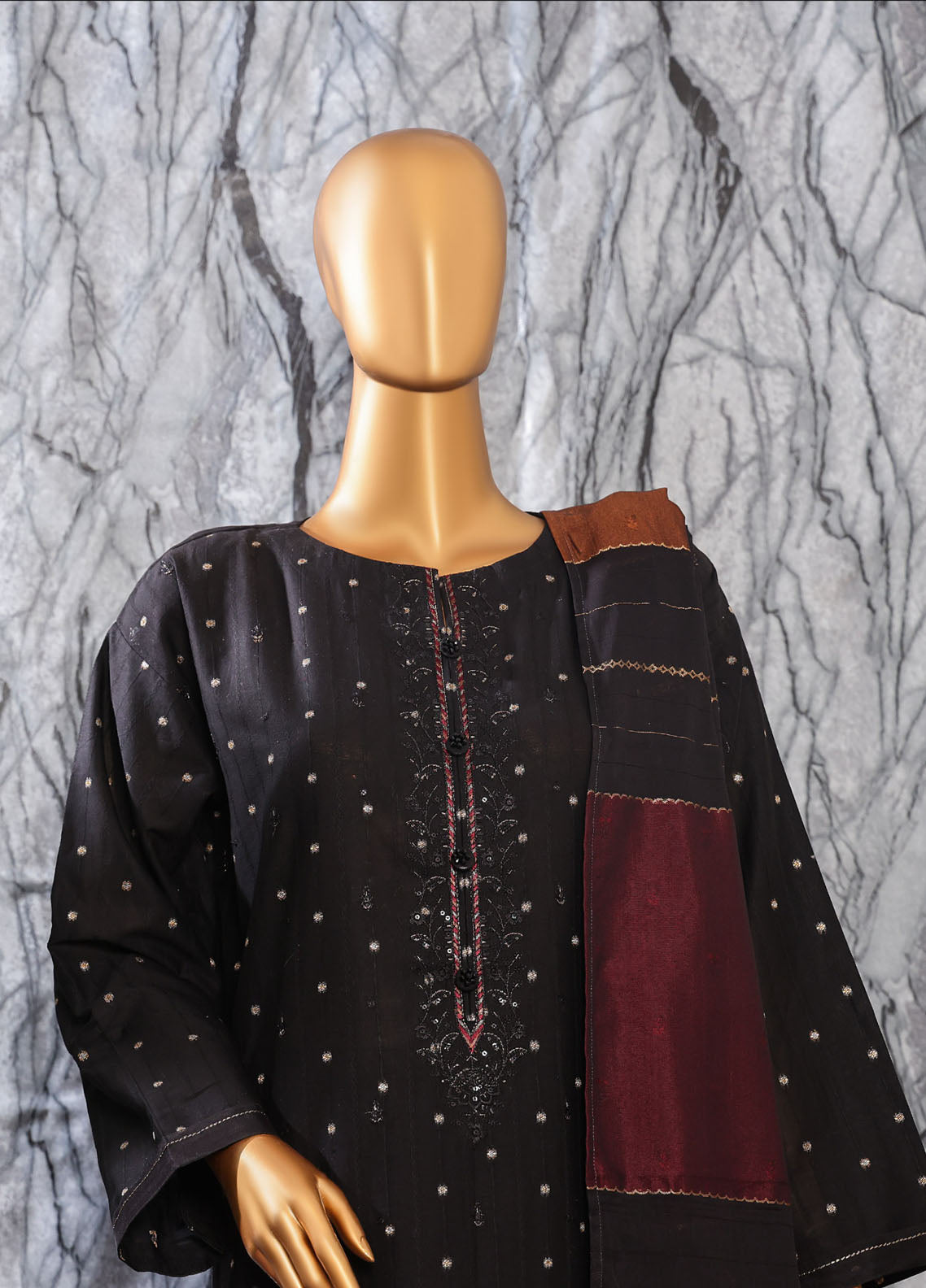 Turkish By HZ Textiles Embroidered Jacquard 3 Piece Unstitched Suit HZ25TJV2 D-TJE-101B Turkish By HZ Textiles Embroidered Jacquard 3 Piece Unstitched Suit HZ25TJV2 D-TJE-101B