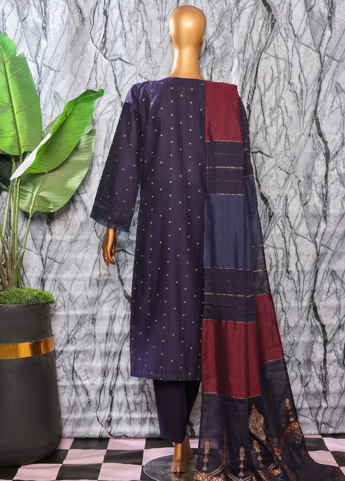 Turkish By HZ Textiles Embroidered Jacquard 3 Piece Unstitched Suit HZ25TJV2 D-TJE-103B Turkish By HZ Textiles Embroidered Jacquard 3 Piece Unstitched Suit HZ25TJV2 D-TJE-103B