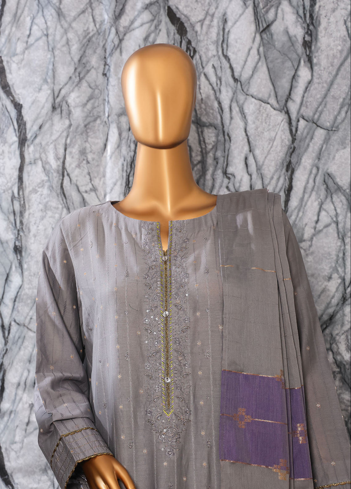 Turkish By HZ Textiles Embroidered Jacquard 3 Piece Unstitched Suit HZ25TJV2 D-TJE-105B Turkish By HZ Textiles Embroidered Jacquard 3 Piece Unstitched Suit HZ25TJV2 D-TJE-105B