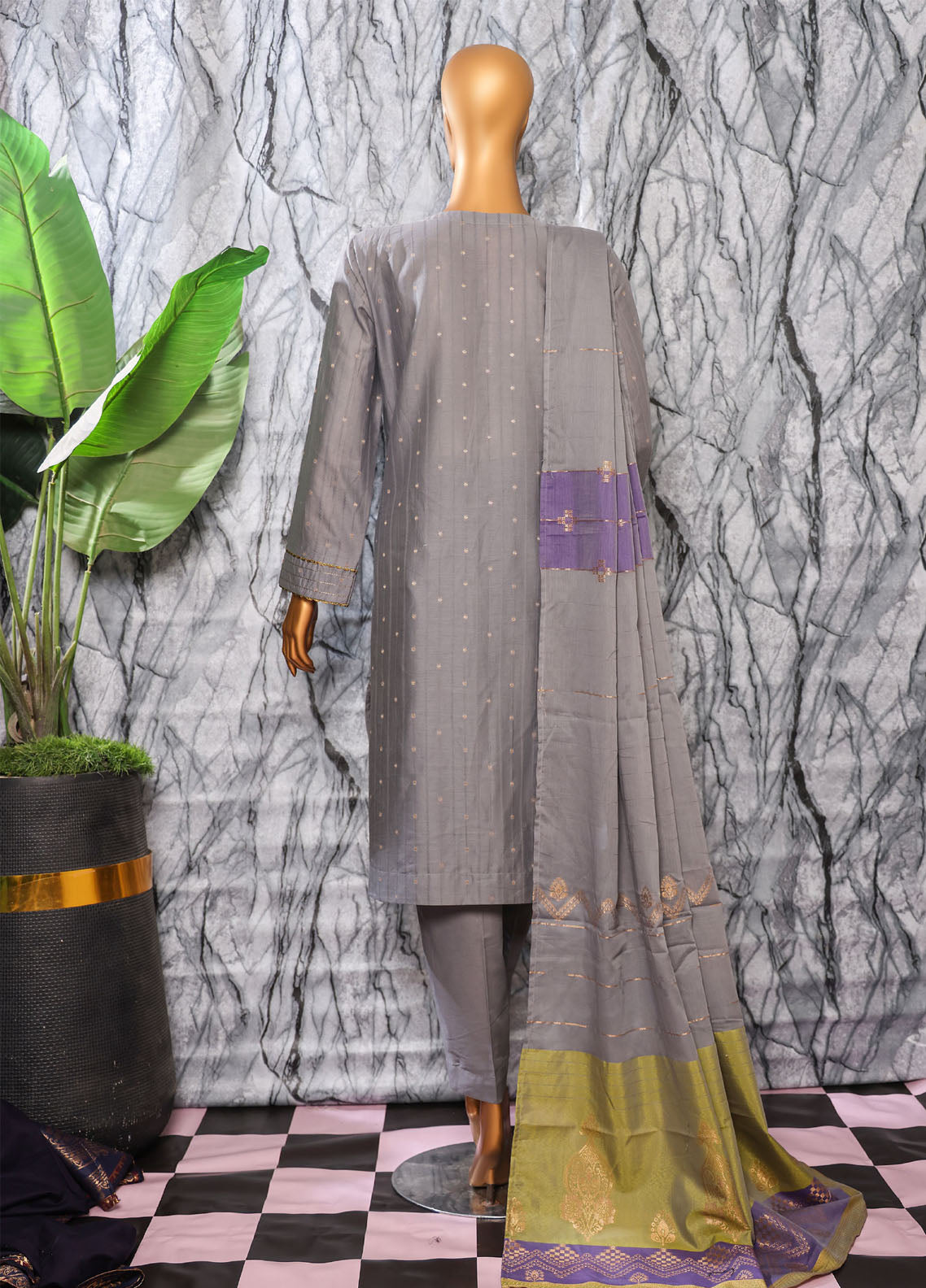 Turkish By HZ Textiles Embroidered Jacquard 3 Piece Unstitched Suit HZ25TJV2 D-TJE-105B Turkish By HZ Textiles Embroidered Jacquard 3 Piece Unstitched Suit HZ25TJV2 D-TJE-105B