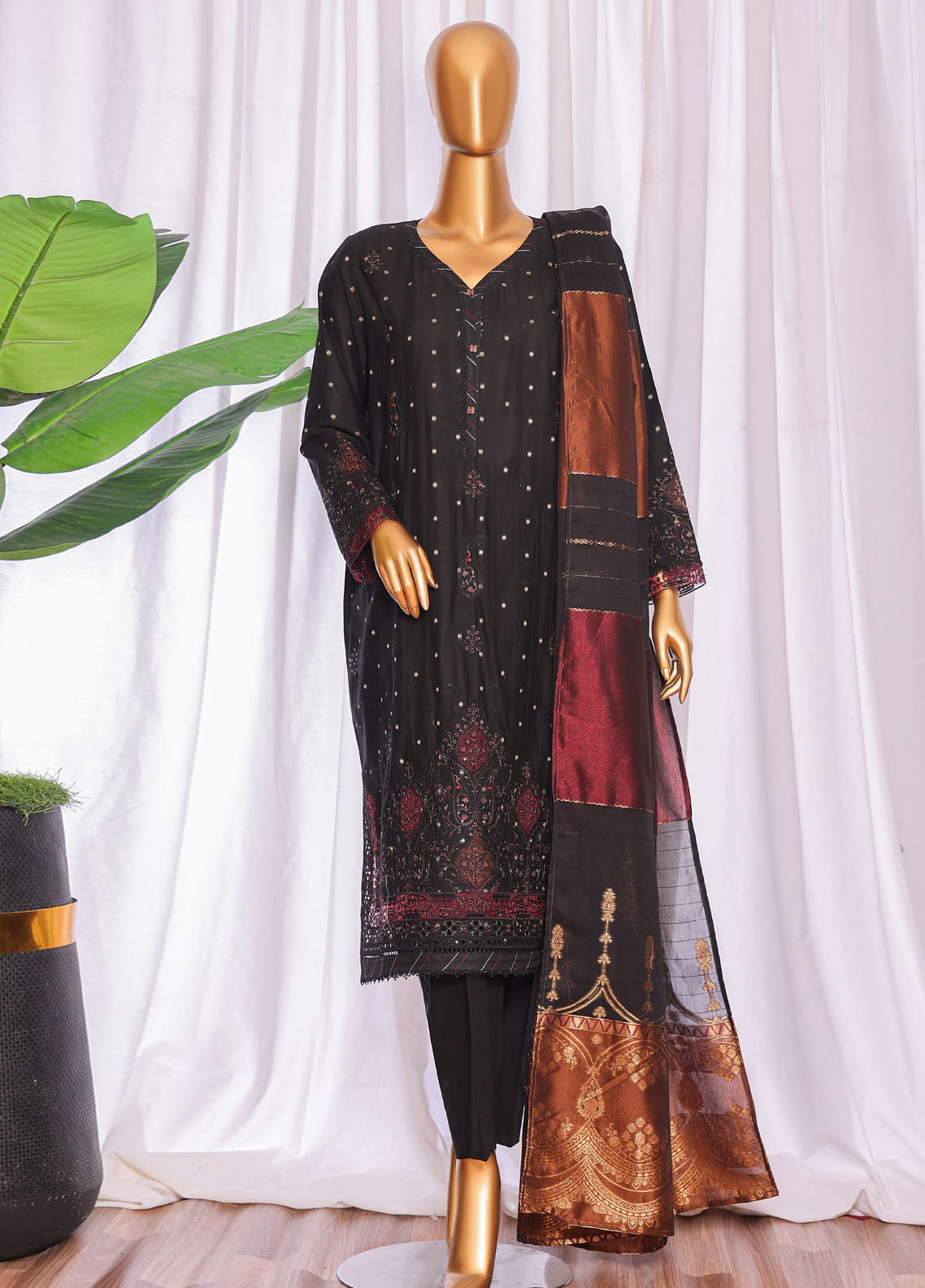 Turkish By HZ Textiles Embroidered Jacquard 3 Piece Unstitched Suit HZ25TJV3 D-TJE-101-C Turkish By HZ Textiles Embroidered Jacquard 3 Piece Unstitched Suit HZ25TJV3 D-TJE-101-C