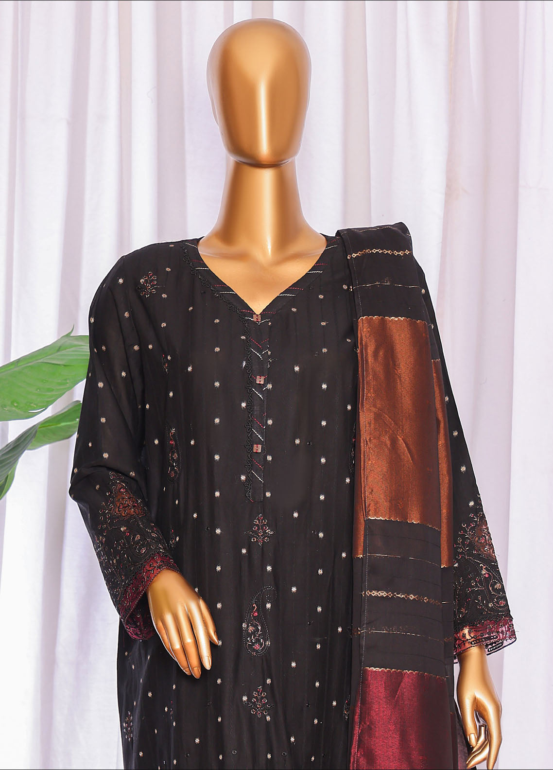 Turkish By HZ Textiles Embroidered Jacquard 3 Piece Unstitched Suit HZ25TJV3 D-TJE-101-C Turkish By HZ Textiles Embroidered Jacquard 3 Piece Unstitched Suit HZ25TJV3 D-TJE-101-C