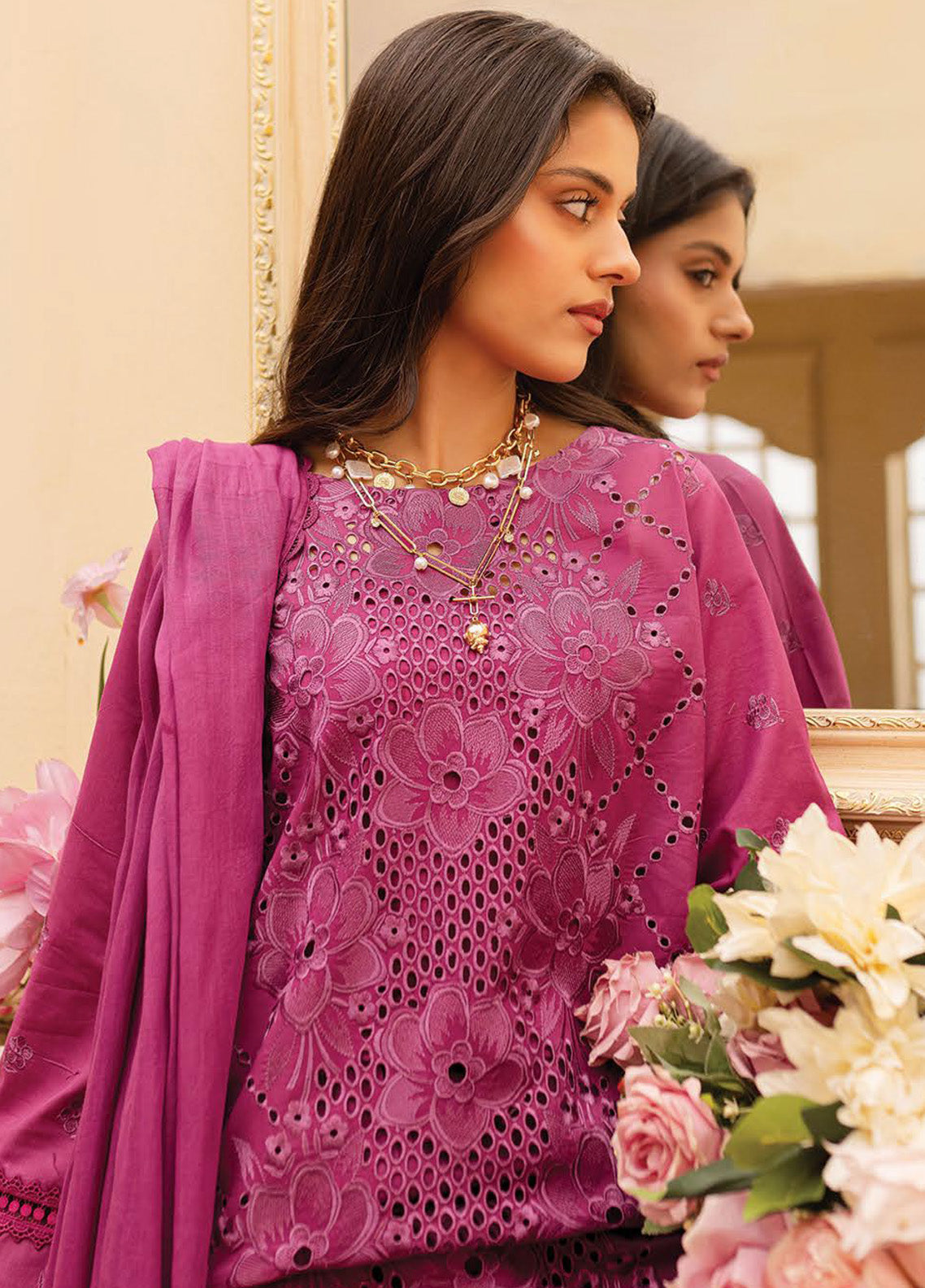 Twilight By Mahnur Embroidered Lawn 3 Piece Unstitched Suit MN25TL D-03A ANASTASIA Twilight By Mahnur Embroidered Lawn 3 Piece Unstitched Suit MN25TL D-03A ANASTASIA