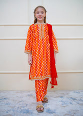Twinkle Stitches By Shanzey Embroidered Lawn Suits Stitched 3 Piece For Girls S25TS SHK-4411