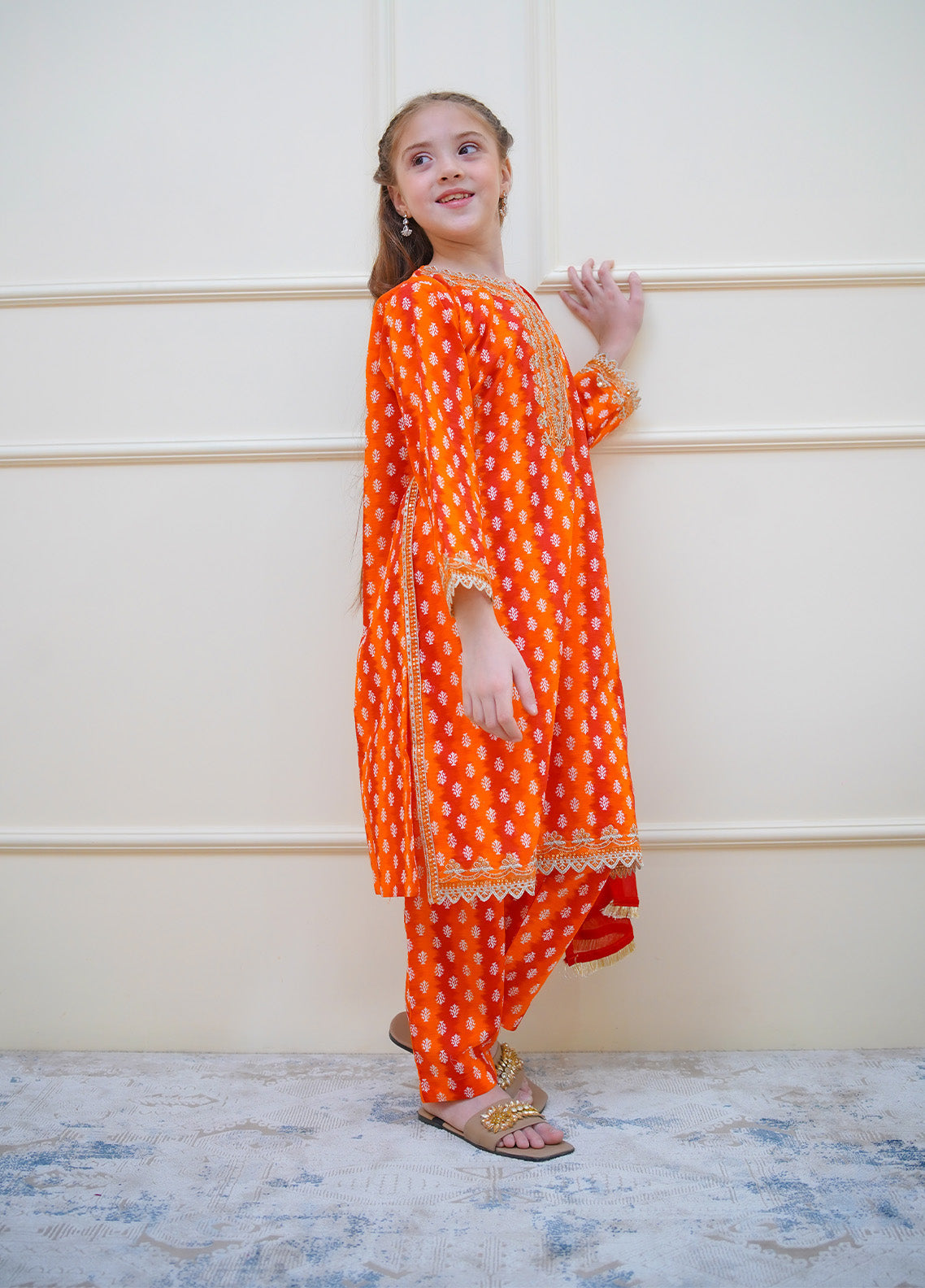 Twinkle Stitches By Shanzey Embroidered Lawn Suits Stitched 3 Piece For Girls S25TS SHK-4411 Twinkle Stitches By Shanzey Embroidered Lawn Suits Stitched 3 Piece For Girls S25TS SHK-4411