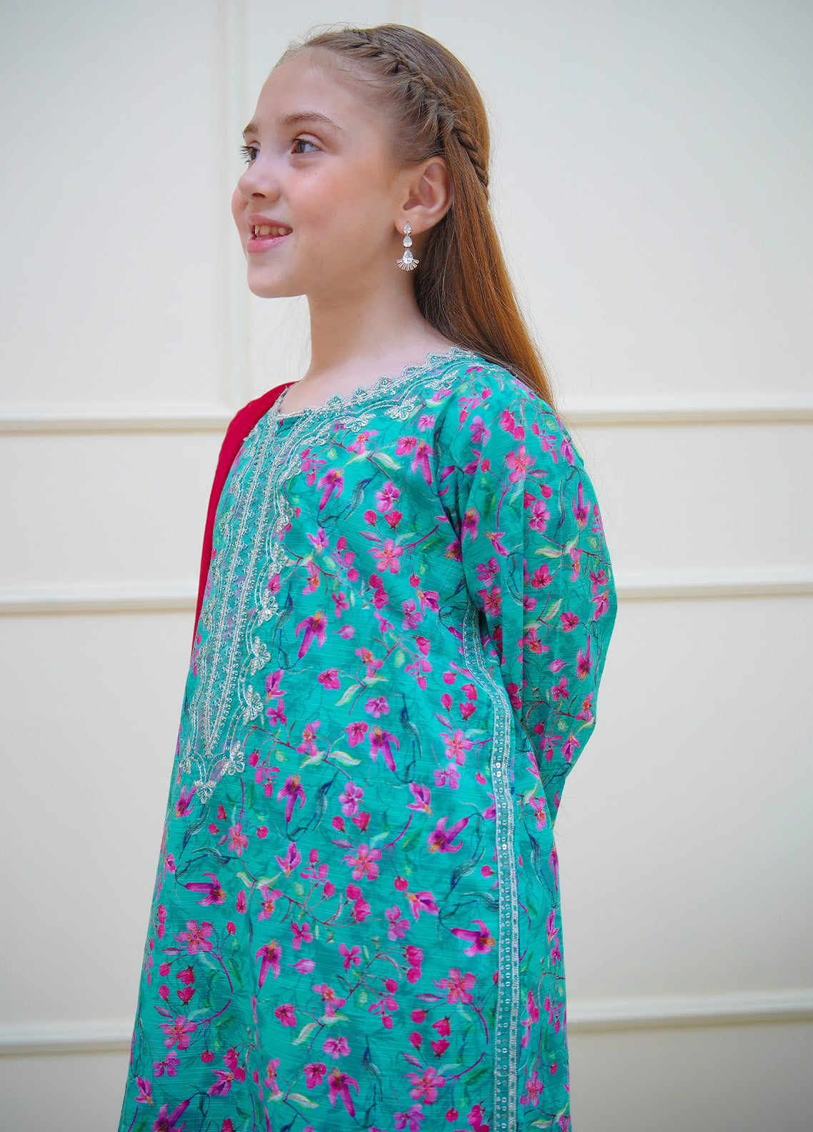 Twinkle Stitches By Shanzey Embroidered Lawn Suits Stitched 3 Piece For Girls S25TS SHK-4412 Twinkle Stitches By Shanzey Embroidered Lawn Suits Stitched 3 Piece For Girls S25TS SHK-4412