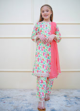 Twinkle Stitches By Shanzey Embroidered Lawn Suits Stitched 3 Piece For Girls S25TS SHK-4415