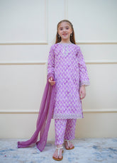 Twinkle Stitches By Shanzey Embroidered Lawn Suits Stitched 3 Piece For Girls S25TS SHK-4416