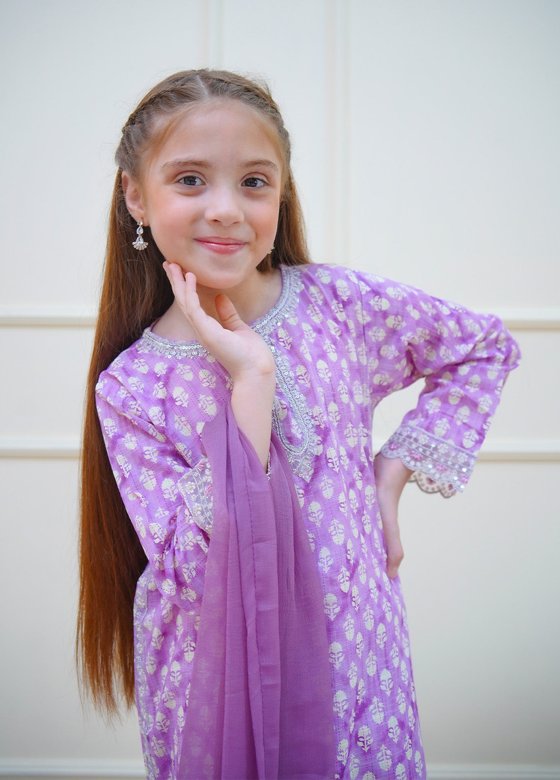 Twinkle Stitches By Shanzey Embroidered Lawn Suits Stitched 3 Piece For Girls S25TS SHK-4416 Twinkle Stitches By Shanzey Embroidered Lawn Suits Stitched 3 Piece For Girls S25TS SHK-4416