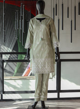 Usman Fabrics Fancy Embroidered Cotton Stitched 3 Piece Stitched Suit - US24FEL 1114