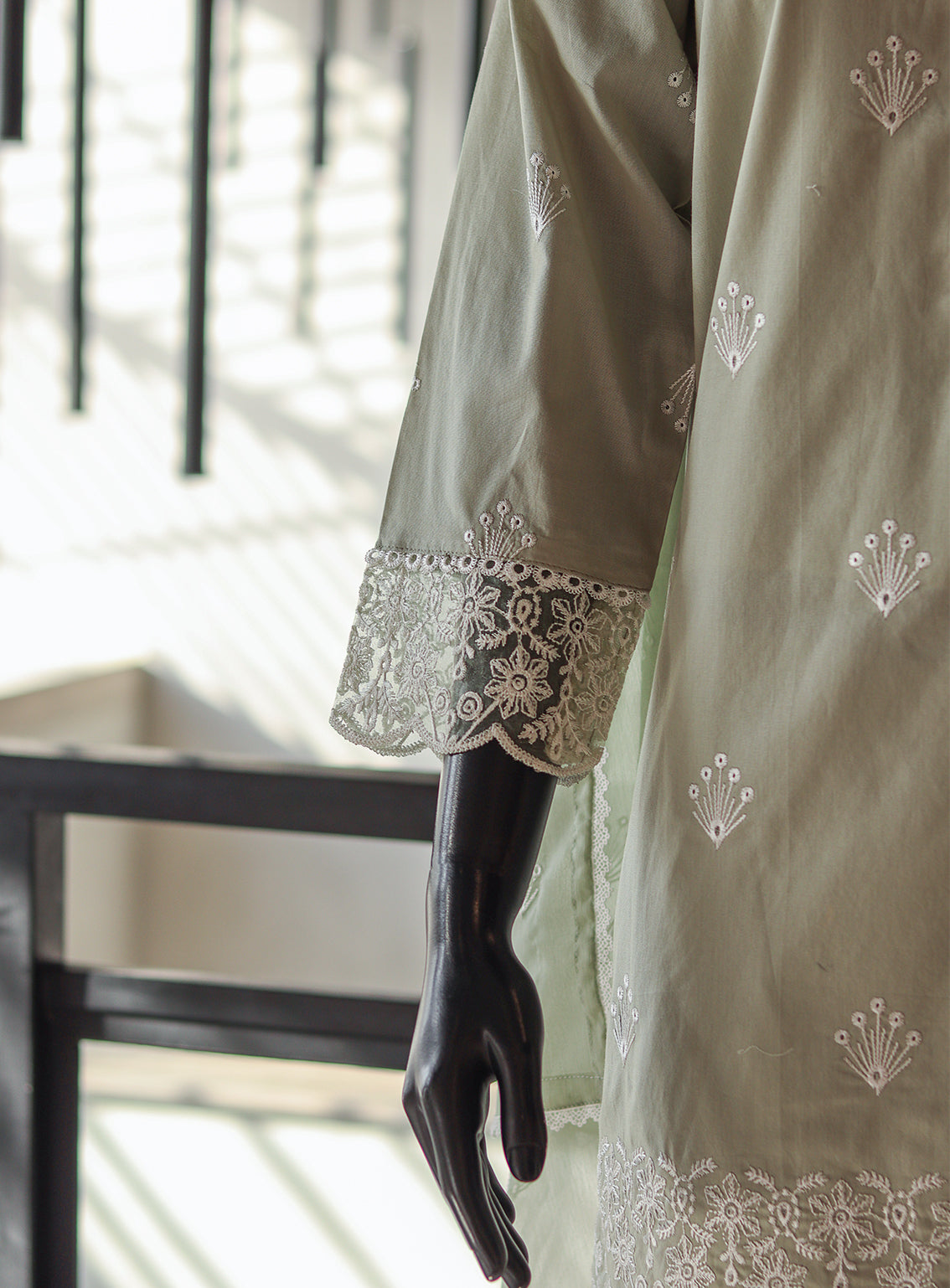 Usman Fabrics Fancy Embroidered Cotton Stitched 3 Piece Stitched Suit - US24FEL 1114 Usman Fabrics Fancy Embroidered Cotton Stitched 3 Piece Stitched Suit - US24FEL 1114