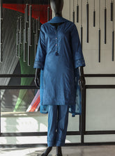 Usman Fabrics Fancy Embroidered Cotton Stitched 3 Piece Stitched Suit - US24FEL 1518