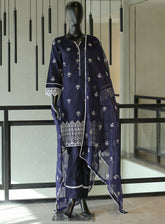 Usman Fabrics Fancy Embroidered Cotton Stitched 3 Piece Stitched Suit - US24FEL 6869