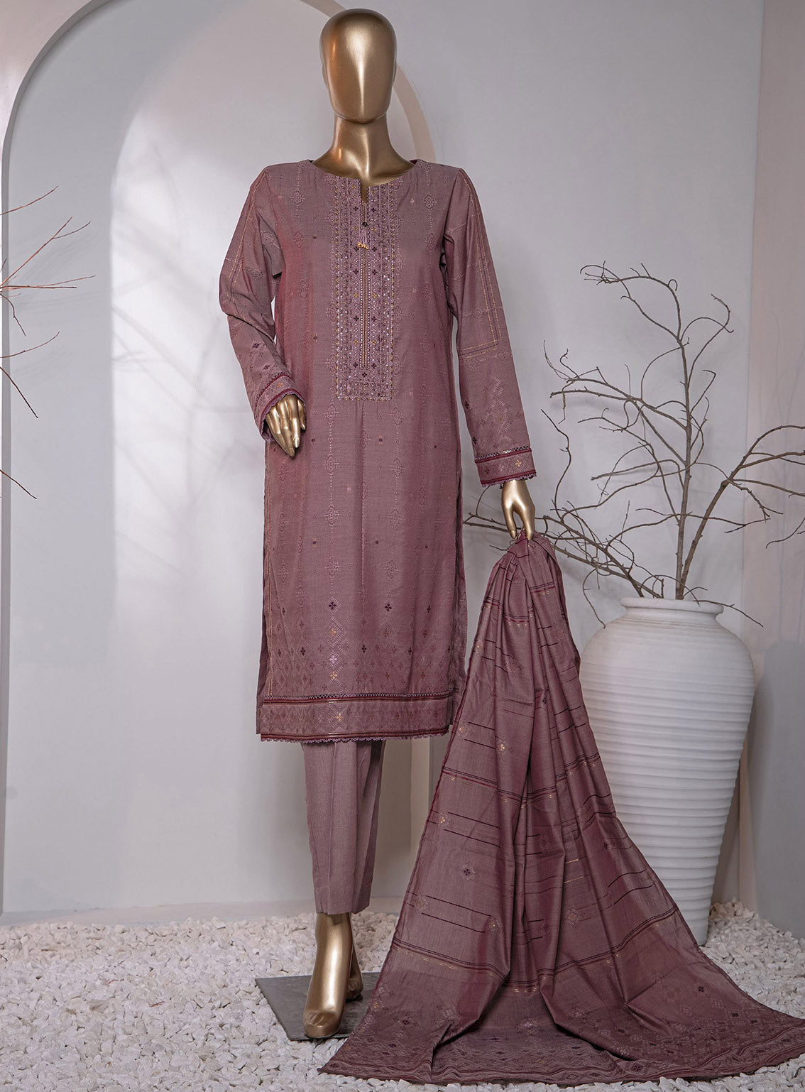 Valencia By HZ Textile Embroidered Jacquard 3 Piece Unstitched Suit HZ24V D-VJ-16 Valencia By HZ Textile Embroidered Jacquard 3 Piece Unstitched Suit HZ24V D-VJ-16