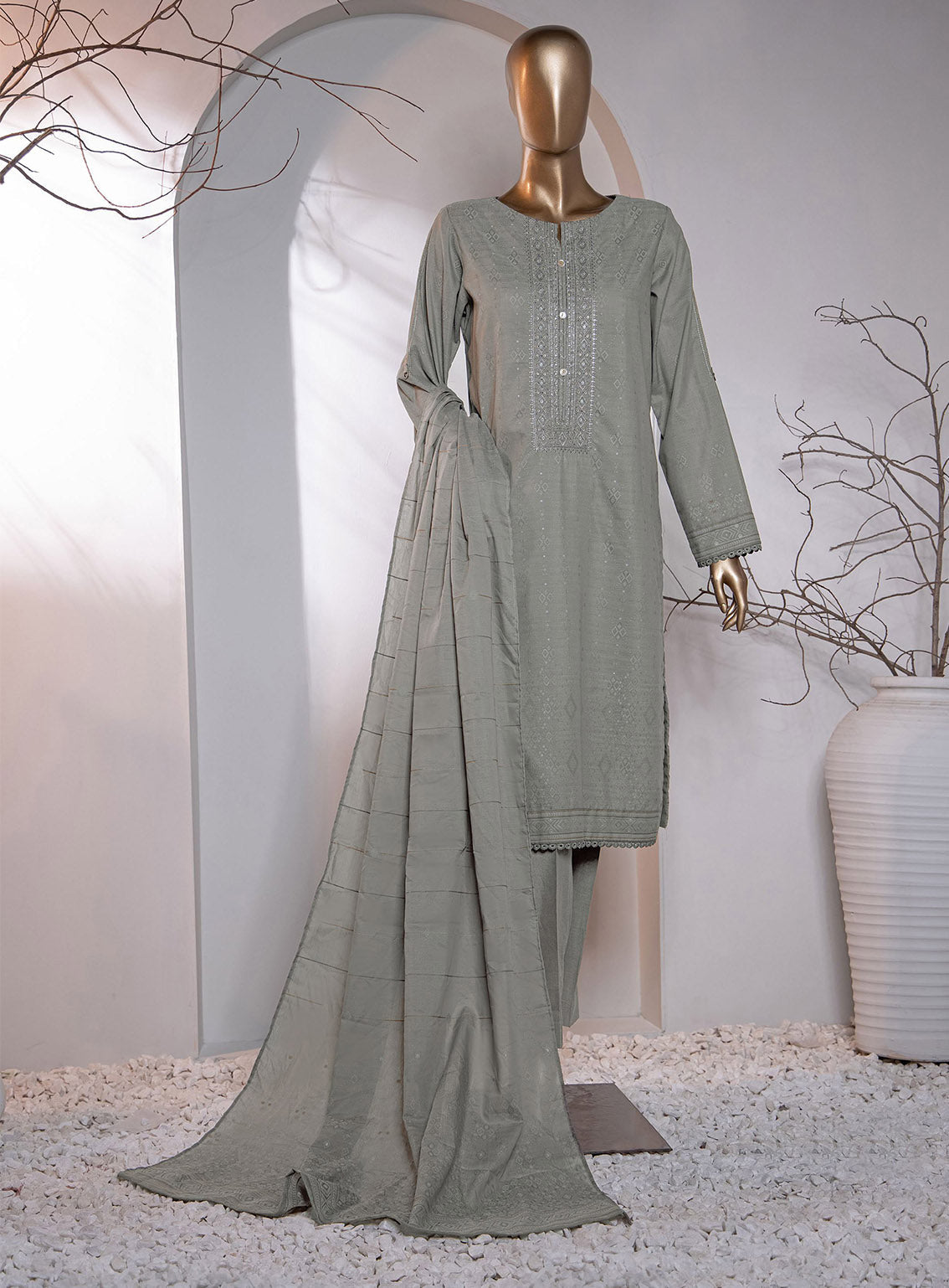 Valencia By HZ Textile Embroidered Jacquard 3 Piece Unstitched Suit HZ24V D-VJ-17 Valencia By HZ Textile Embroidered Jacquard 3 Piece Unstitched Suit HZ24V D-VJ-17