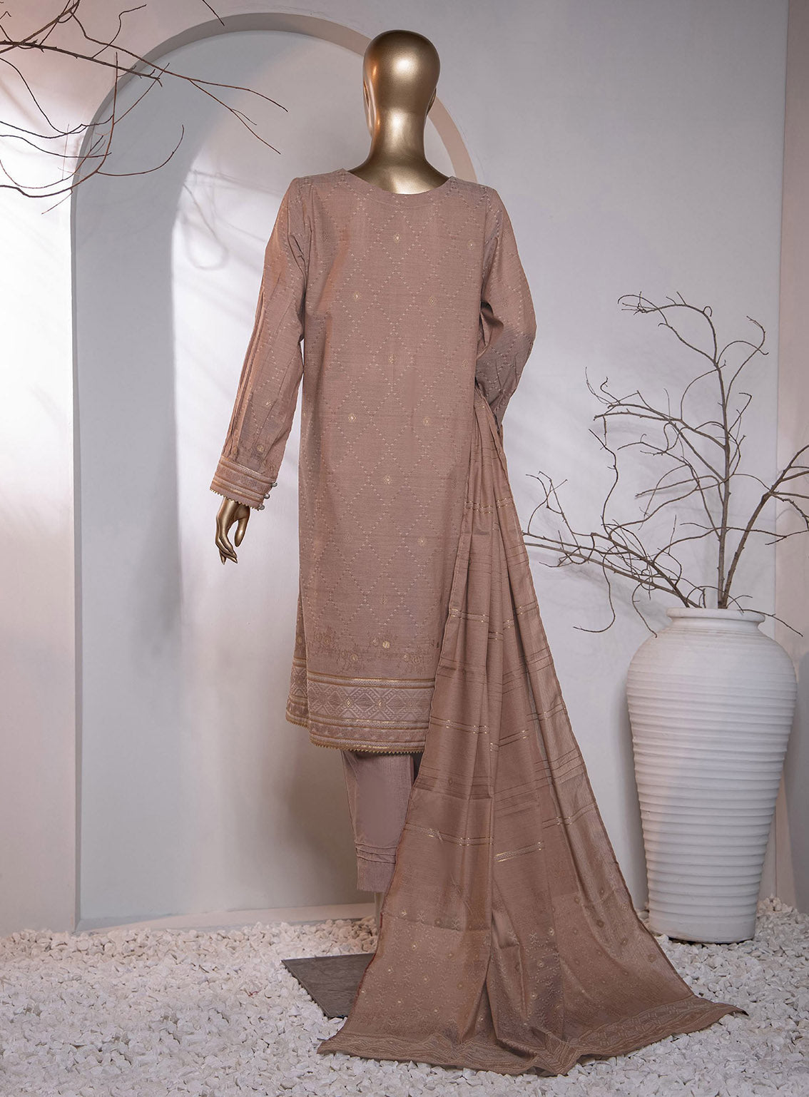 Valencia By HZ Textile Embroidered Jacquard 3 Piece Unstitched Suit HZ24V D-VJ-19 Valencia By HZ Textile Embroidered Jacquard 3 Piece Unstitched Suit HZ24V D-VJ-19