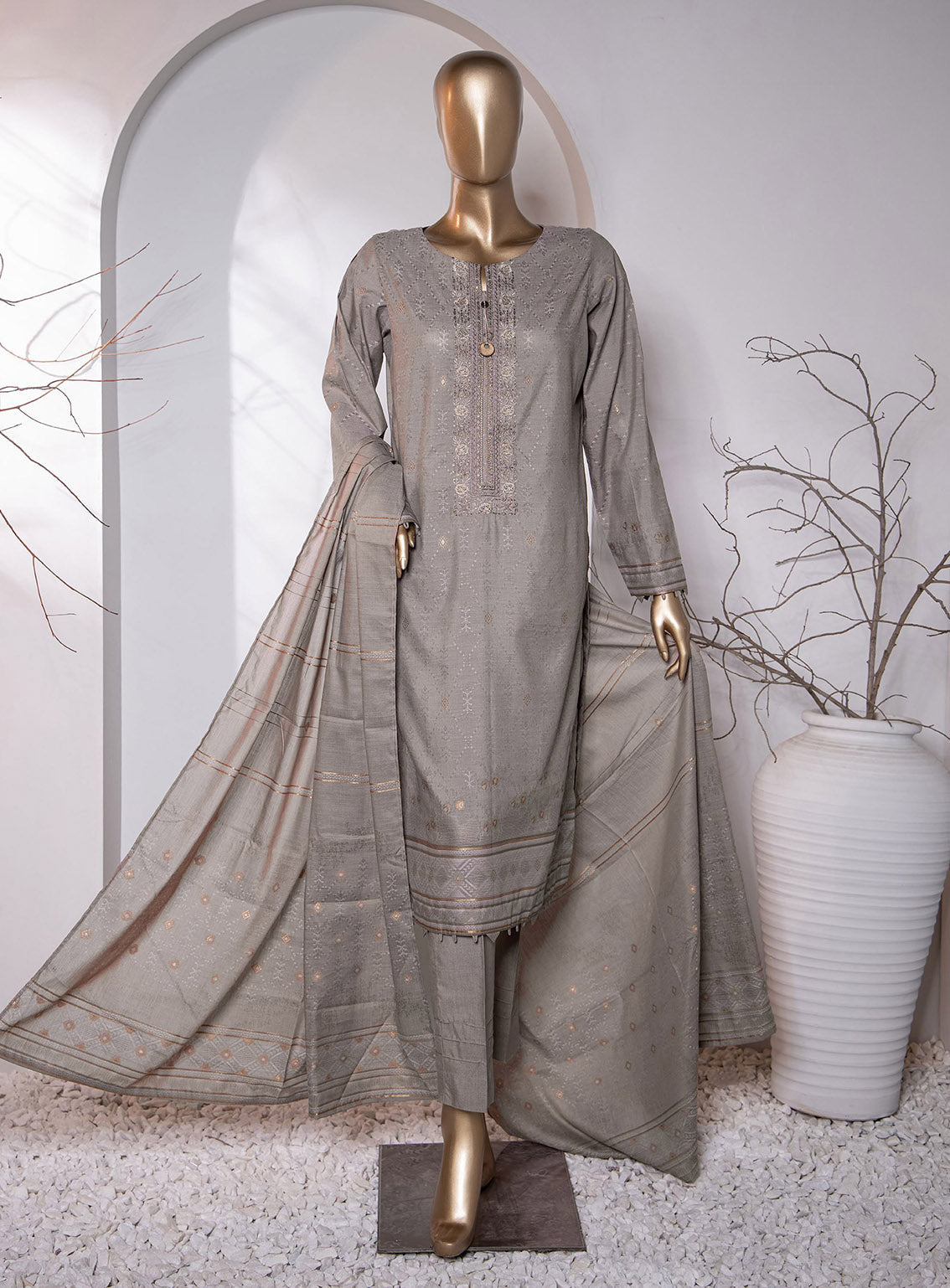 Valencia By HZ Textile Embroidered Jacquard 3 Piece Unstitched Suit HZ24V D-VJ-20 Valencia By HZ Textile Embroidered Jacquard 3 Piece Unstitched Suit HZ24V D-VJ-20