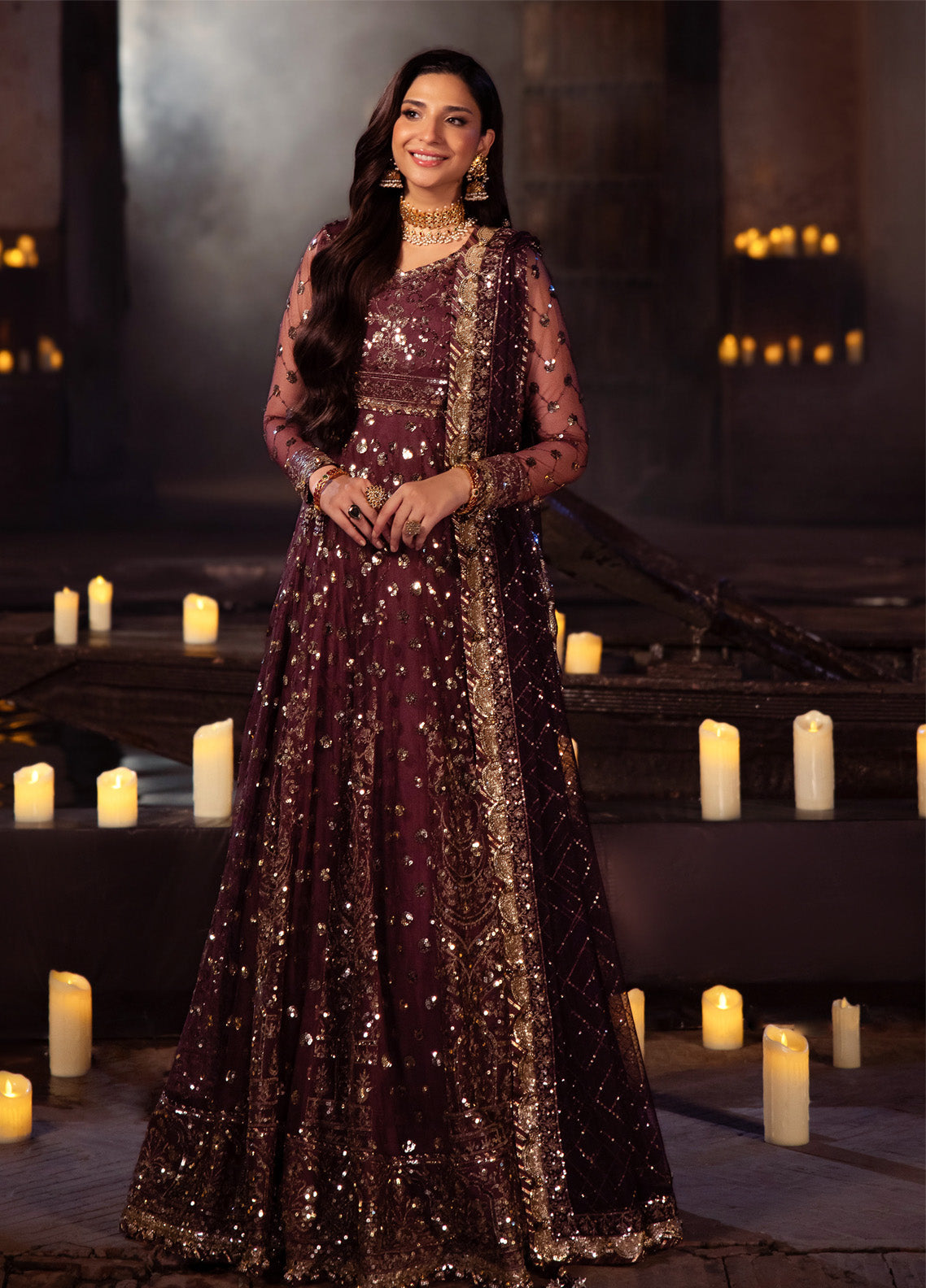 Vasl By Asim Jofa Embroidered Chiffon 3 Piece Unstitched Suit J24V AJYV-02 Vasl By Asim Jofa Embroidered Chiffon 3 Piece Unstitched Suit J24V AJYV-02