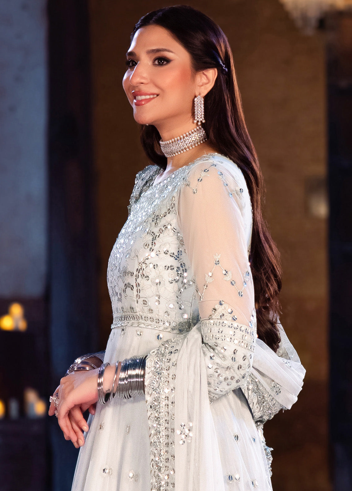 Vasl By Asim Jofa Embroidered Net 3 Piece Unstitched Suit J24V AJYV-03 Vasl By Asim Jofa Embroidered Net 3 Piece Unstitched Suit J24V AJYV-03