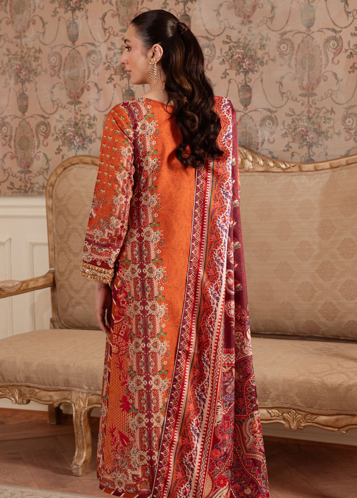 Veloure By Gulaal Embroidered Silk 3 Piece Unstitched Suit GL25VPS D-07 RUSTIC REGALIA Veloure By Gulaal Embroidered Silk 3 Piece Unstitched Suit GL25VPS D-07 RUSTIC REGALIA