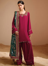 Velvet Vogue By Jazmin Luxury Formals Embroidered Velvet 3 Piece Unstitched Suit JZ25VVLF D-VVF-09