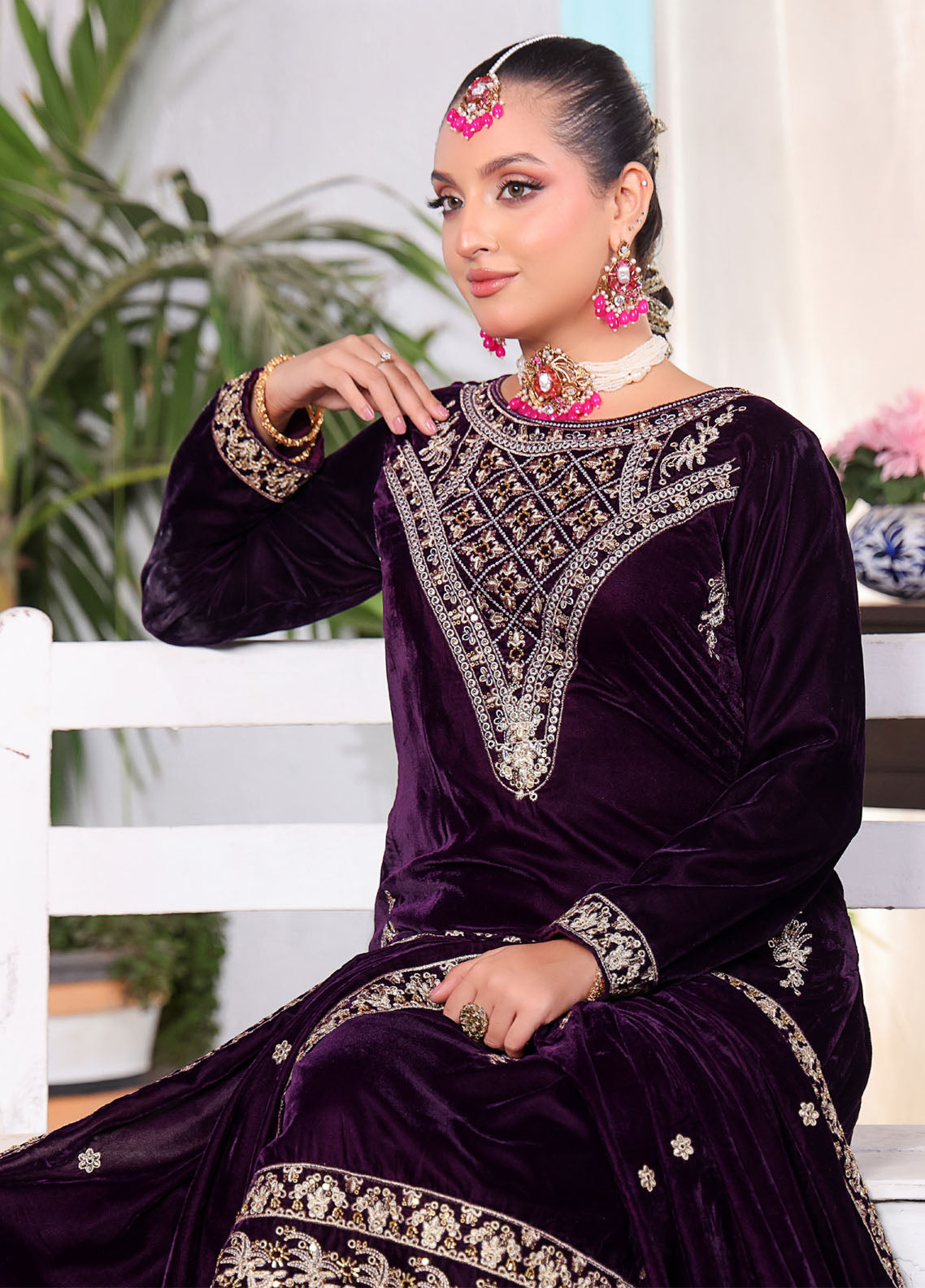 Velvety By Schick Embroidered Cut Dana Velvet 3 Piece Unstitched Suit SDH25VV2 D-CDE-03 Velvety By Schick Embroidered Cut Dana Velvet 3 Piece Unstitched Suit SDH25VV2 D-CDE-03