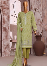 Venice By HZ Textiles Premium Embroidered Cotton 3 Piece Unstitched Suit HZ25VPE PVE-707