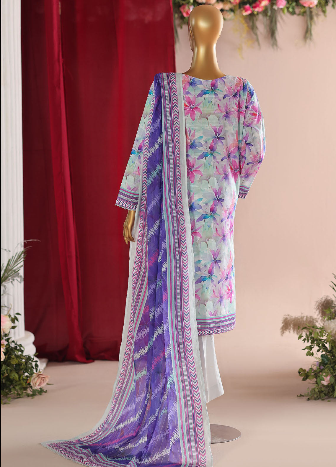 Vital By HZ Textiles Embroidered Lawn 3 Piece Unstitched Suit HZ26VE D-VEC-01 Vital By HZ Textiles Embroidered Lawn 3 Piece Unstitched Suit HZ26VE D-VEC-01