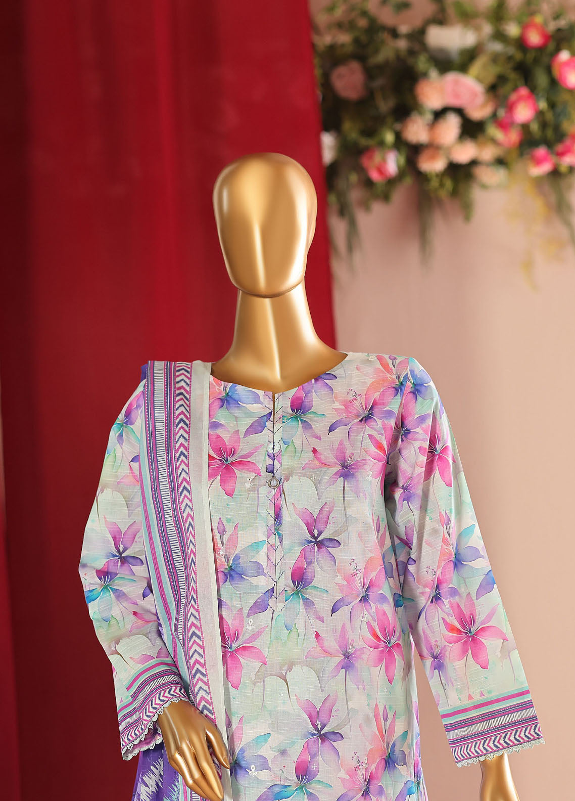 Vital By HZ Textiles Embroidered Lawn 3 Piece Unstitched Suit HZ26VE D-VEC-01 Vital By HZ Textiles Embroidered Lawn 3 Piece Unstitched Suit HZ26VE D-VEC-01