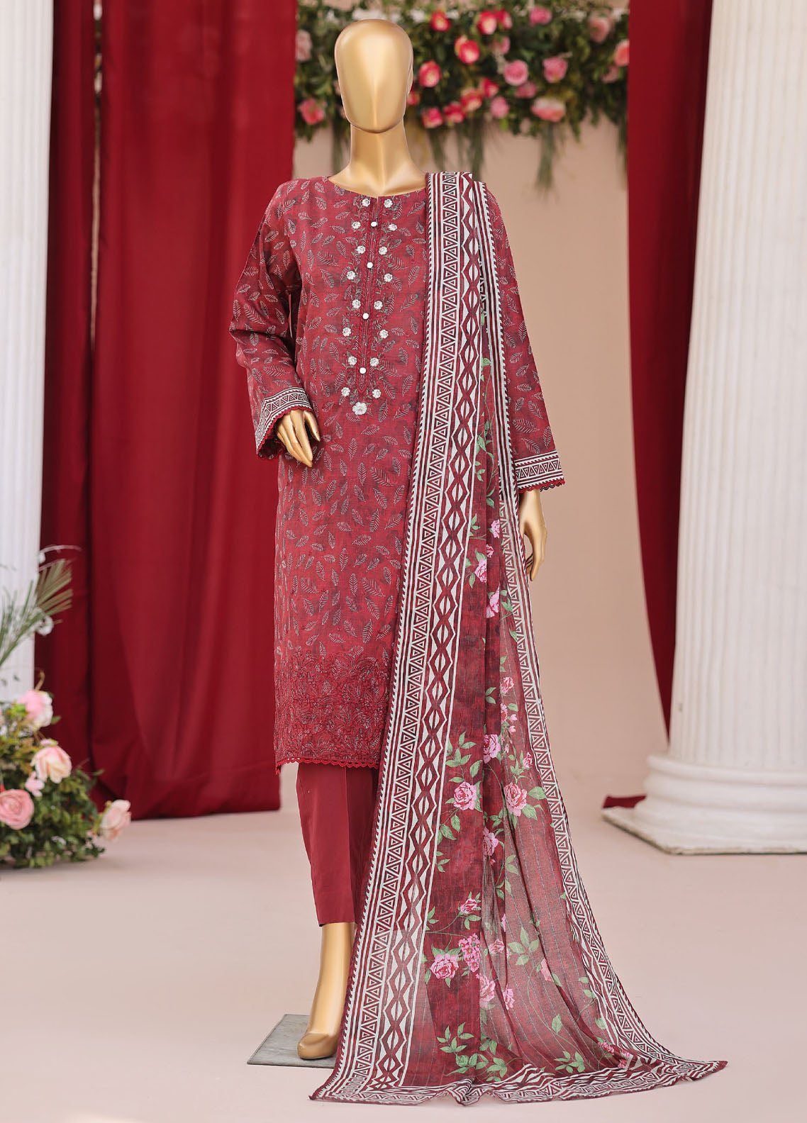 Vital By HZ Textiles Embroidered Lawn 3 Piece Unstitched Suit HZ26VE D-VEC-04 Vital By HZ Textiles Embroidered Lawn 3 Piece Unstitched Suit HZ26VE D-VEC-04