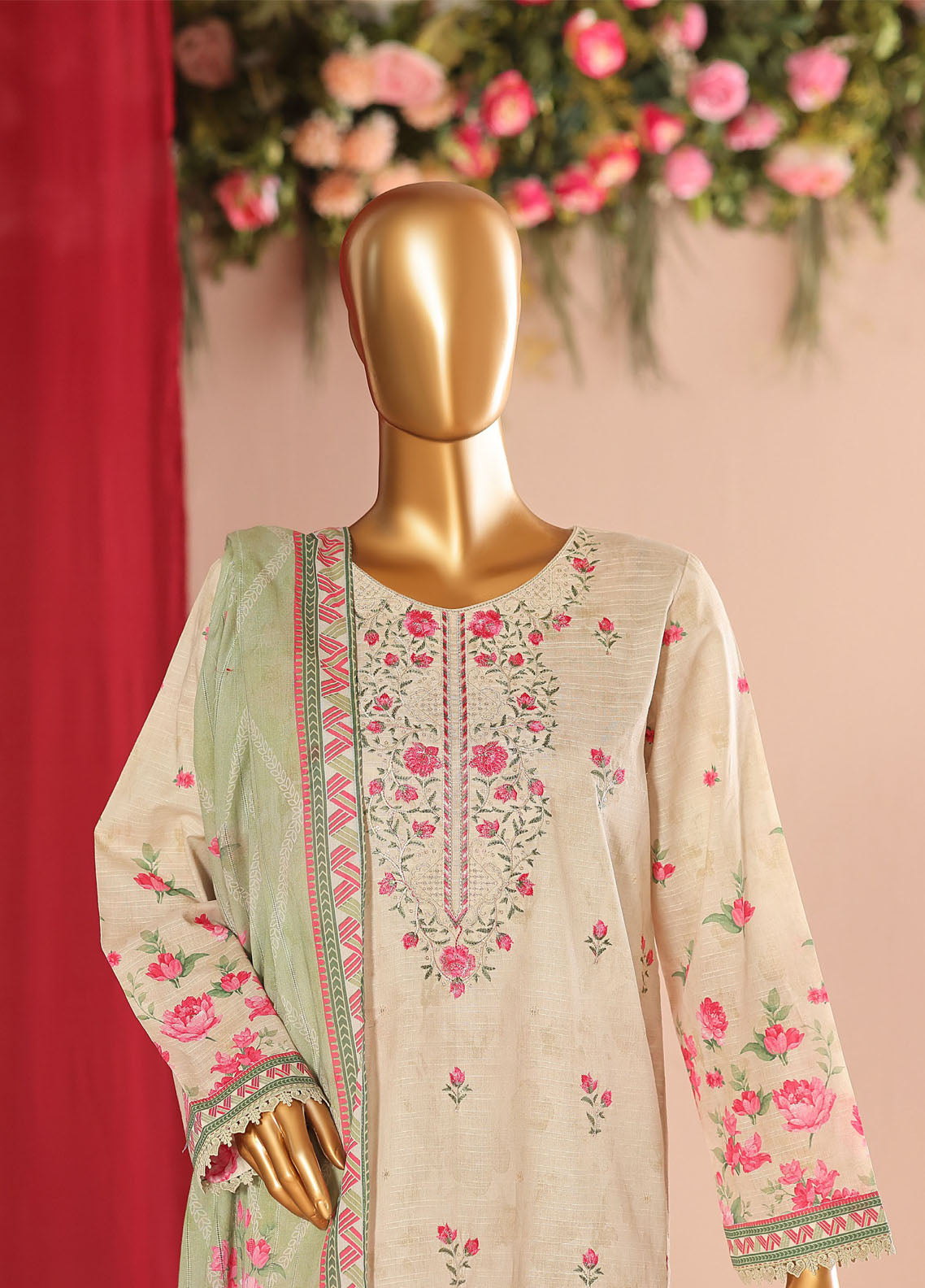 Vital By HZ Textiles Embroidered Lawn 3 Piece Unstitched Suit HZ26VE D-VEC-05 Vital By HZ Textiles Embroidered Lawn 3 Piece Unstitched Suit HZ26VE D-VEC-05