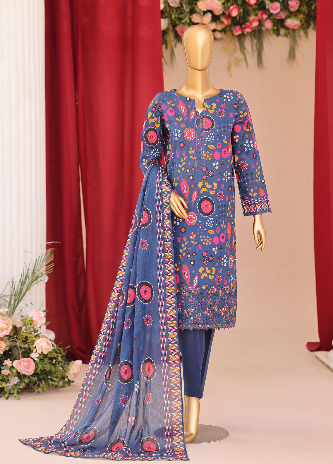 Vital By HZ Textiles Embroidered Lawn 3 Piece Unstitched Suit HZ26VE D-VEC-08 Vital By HZ Textiles Embroidered Lawn 3 Piece Unstitched Suit HZ26VE D-VEC-08