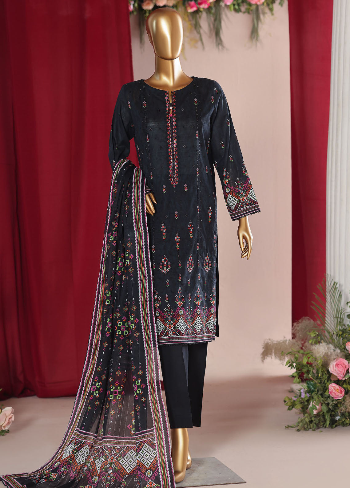 Vital By HZ Textiles Embroidered Lawn 3 Piece Unstitched Suit HZ26VE D-VEC-09 Vital By HZ Textiles Embroidered Lawn 3 Piece Unstitched Suit HZ26VE D-VEC-09
