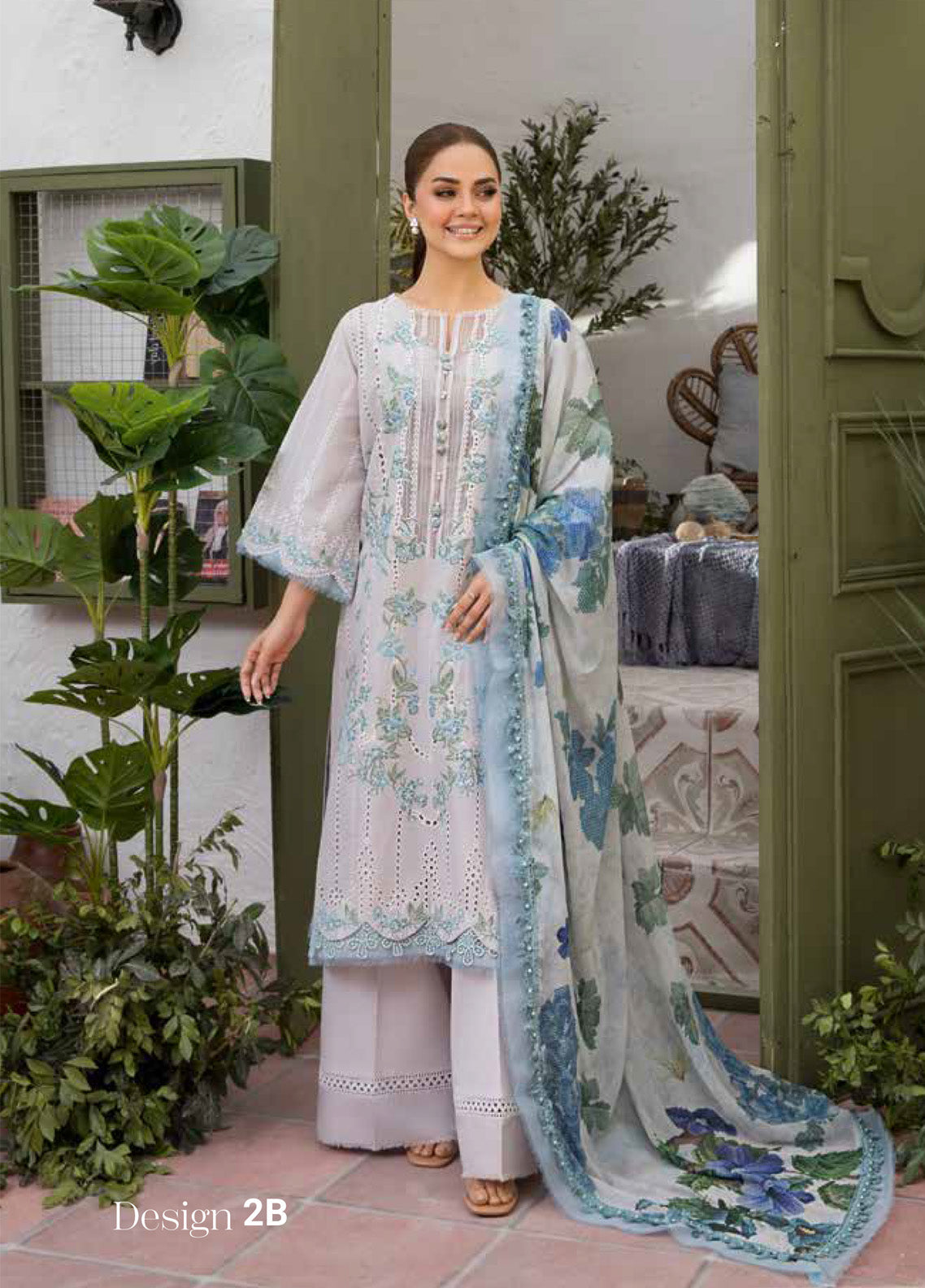 Vital By Sobia Nazir Embroidered Lawn 3 Piece Unstitched Suit SN25 D-2B Vital By Sobia Nazir Embroidered Lawn 3 Piece Unstitched Suit SN25 D-2B