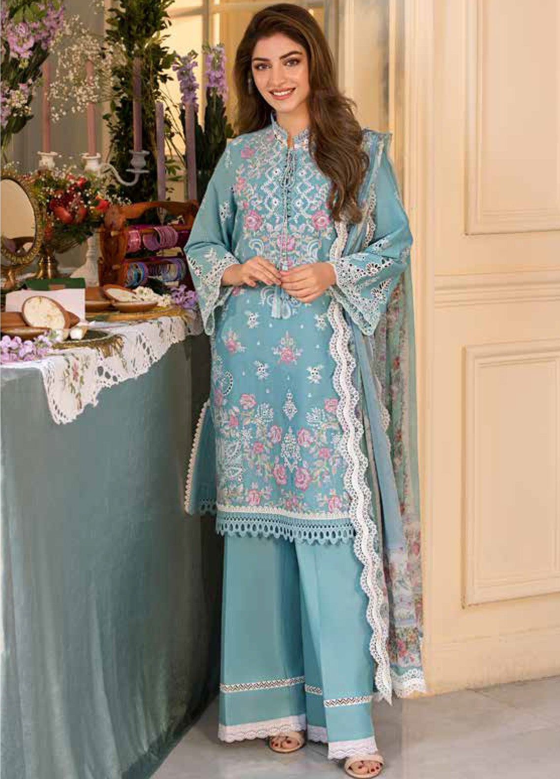 Vital By Sobia Nazir Embroidered Lawn 3 Piece Unstitched Suit SN25 D-3A Vital By Sobia Nazir Embroidered Lawn 3 Piece Unstitched Suit SN25 D-3A