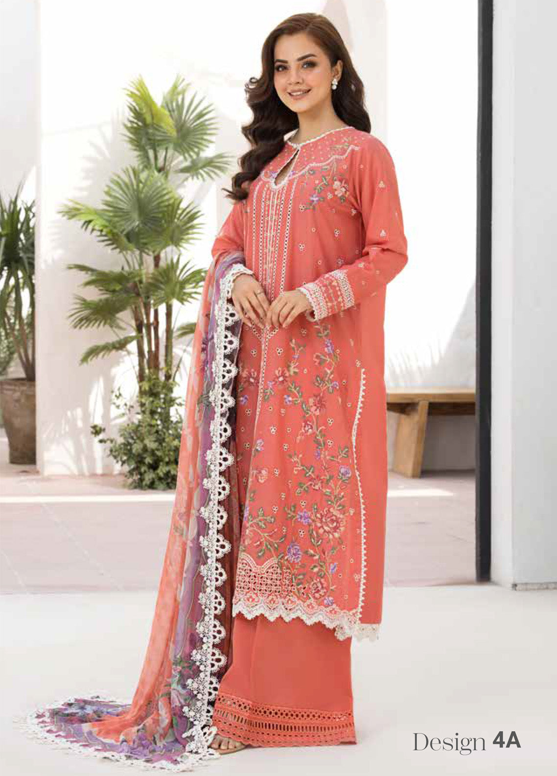 Vital By Sobia Nazir Embroidered Lawn 3 Piece Unstitched Suit SN25 D-4A Vital By Sobia Nazir Embroidered Lawn 3 Piece Unstitched Suit SN25 D-4A