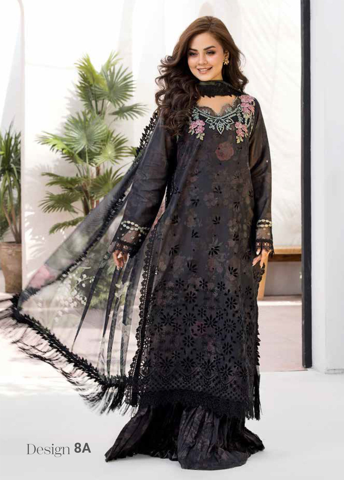 Vital By Sobia Nazir Embroidered Lawn 3 Piece Unstitched Suit SN25 D-8A Vital By Sobia Nazir Embroidered Lawn 3 Piece Unstitched Suit SN25 D-8A