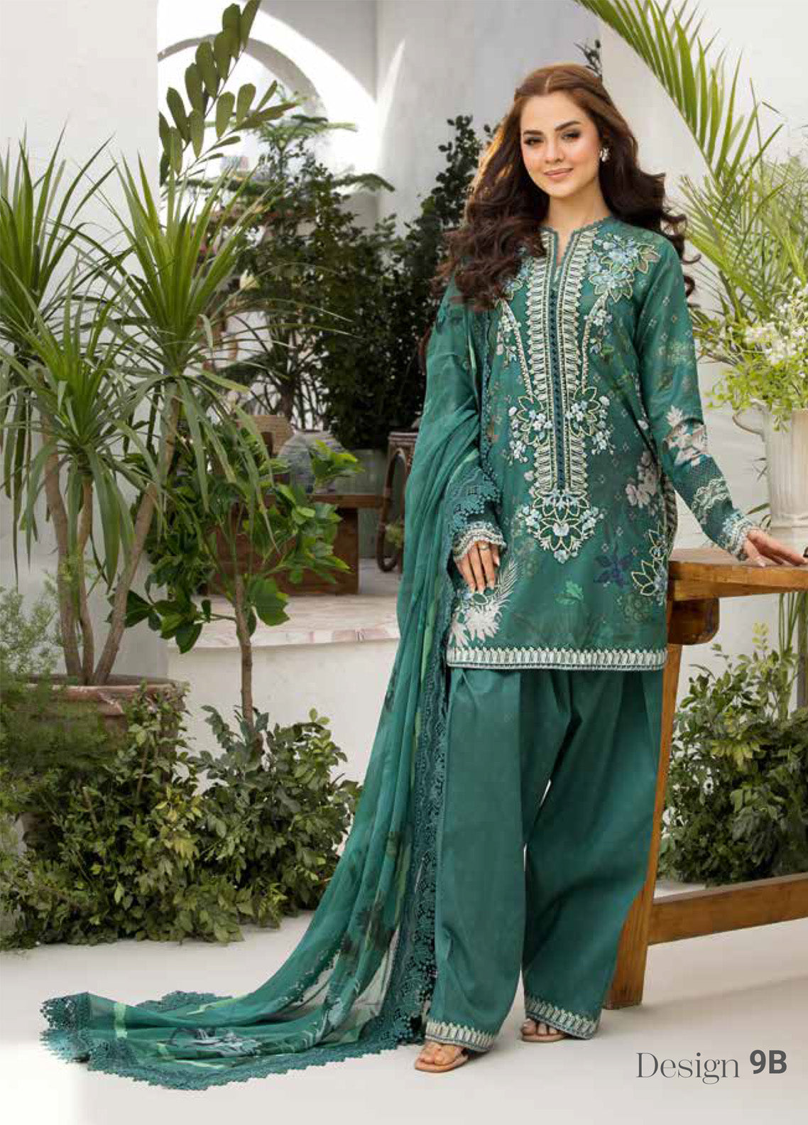 Vital By Sobia Nazir Embroidered Lawn 3 Piece Unstitched Suit SN25 D-9B Vital By Sobia Nazir Embroidered Lawn 3 Piece Unstitched Suit SN25 D-9B