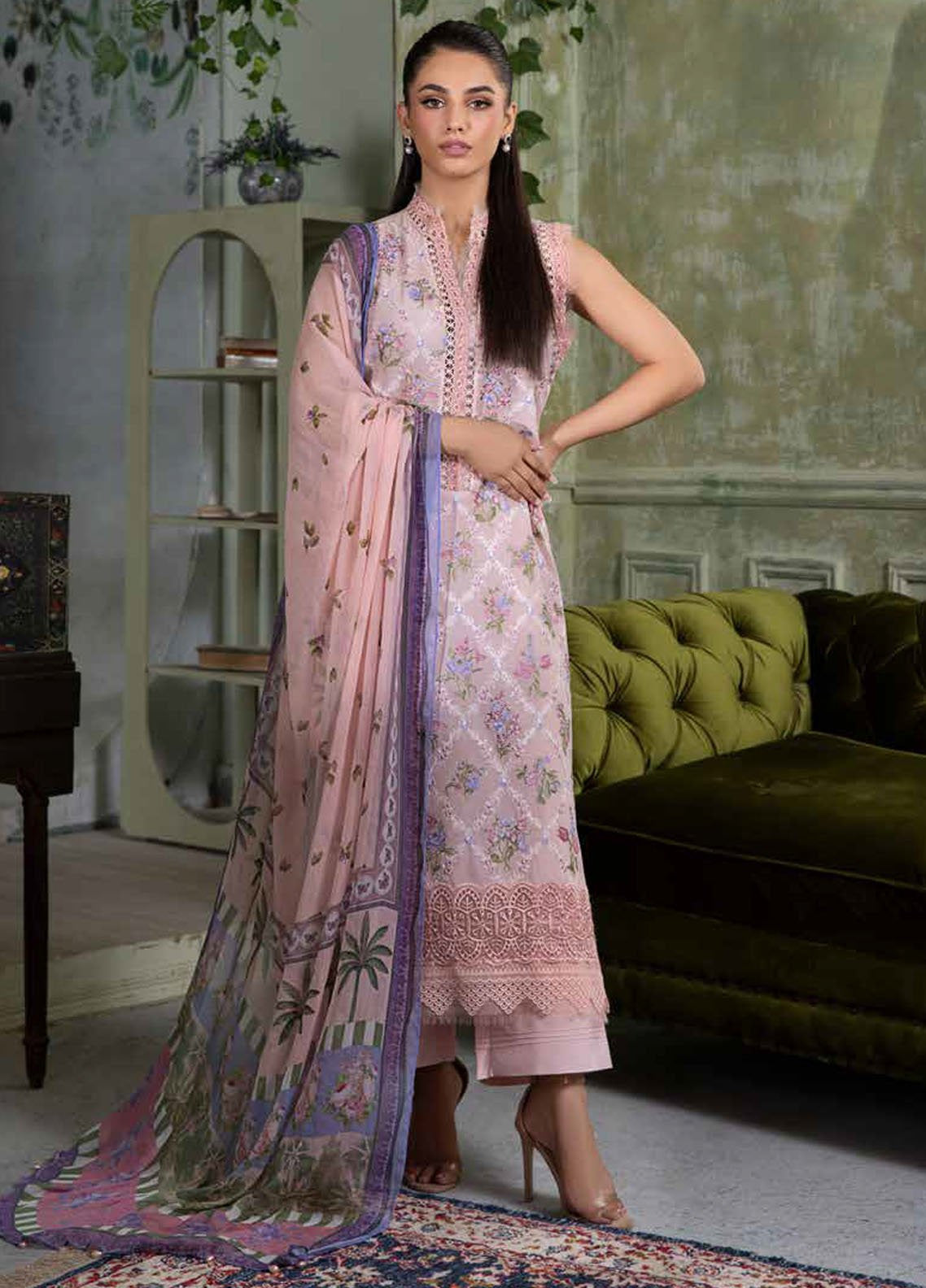 Vital By Sobia Nazir Embroidered Lawn 3 Piece Unstitched Suit SN25VV2 D-10A Vital By Sobia Nazir Embroidered Lawn 3 Piece Unstitched Suit SN25VV2 D-10A