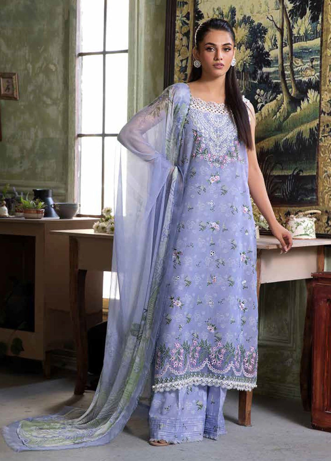 Vital By Sobia Nazir Embroidered Lawn 3 Piece Unstitched Suit SN25VV2 D-7A Vital By Sobia Nazir Embroidered Lawn 3 Piece Unstitched Suit SN25VV2 D-7A